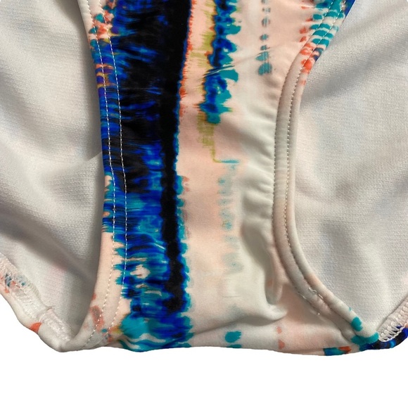 Island Escape Foldover Waist Full Coverage Bikini Swim Bottoms Plus Size 14 - Picture 8 of 16